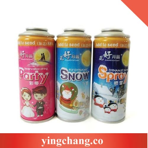 Metal Material and Tinplate Aerosol Tin Can for Party String
